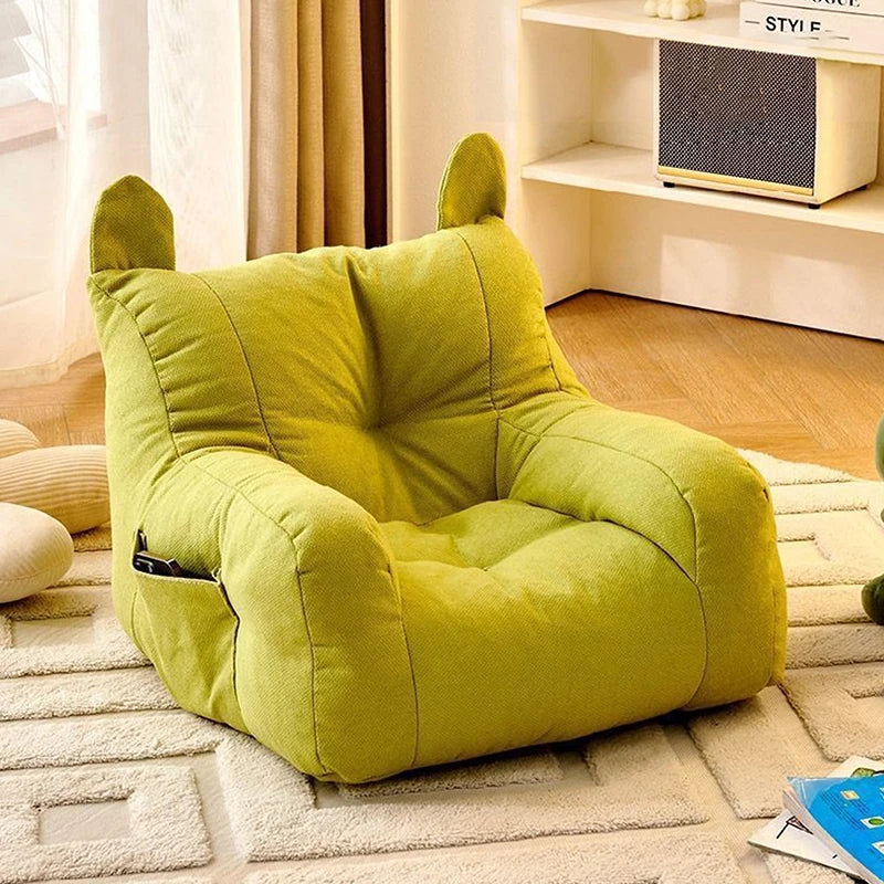 Comfortable Ergonomic Lazy Sofa,Cute Bear Kids Sofa Chair for Living Room & Bedroom