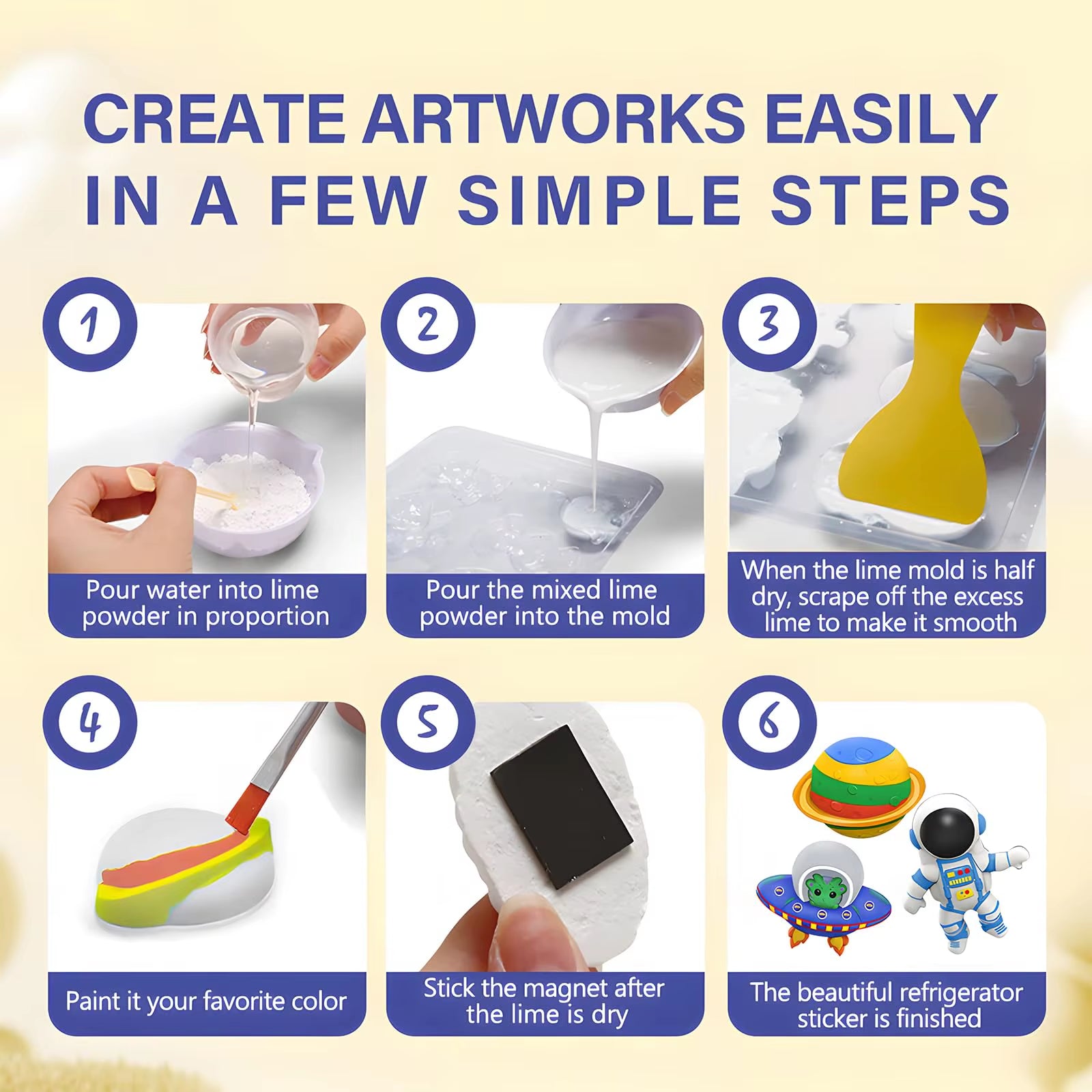 Kids Arts and Crafts Set Painting Kit,Space Projects Creative Activity DIY Toys Gift,Dinosaur Toys Painting Kit F
