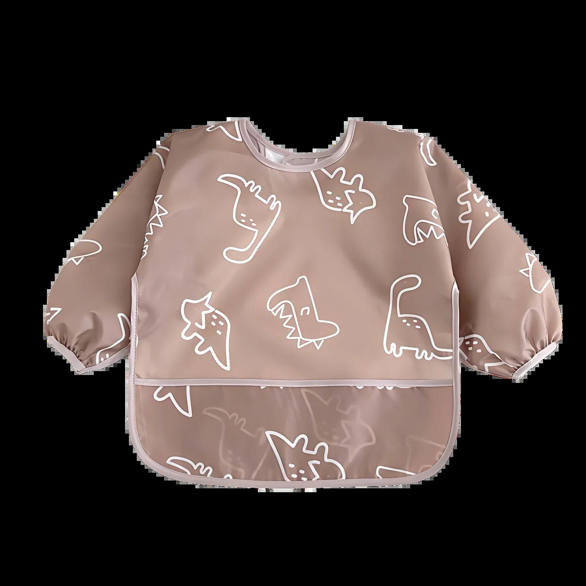 1/2PC Cute Waterproof Full Sleeve Baby Bibs Children Apron Long Sleeve Feeding Smock Kids Eating Breastplate Infant Scarf Cloth