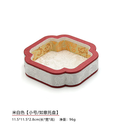 Court-Style Jewelry Storage Tray, Jade and Accessory Display Tray, Bracelet and Necklace Viewing Tray, Jewelry Display Props