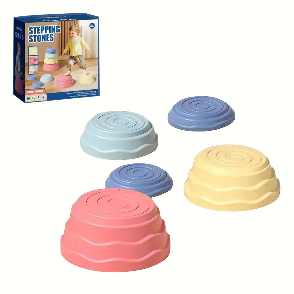 5Pcs/Set Balance Stepping Stones Toys Kids Trampling Stone Montessori Toys Tactile Sensing Sports Toys Kids Indoor Outdoor Play