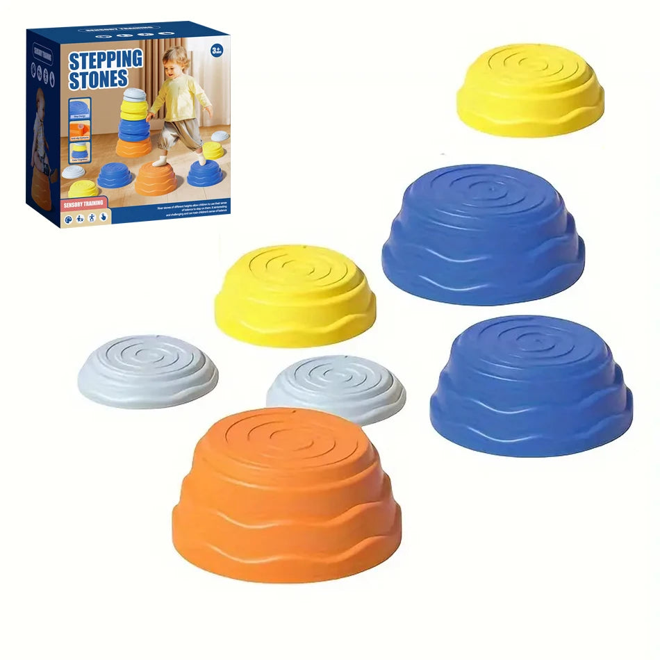 5Pcs/Set Balance Stepping Stones Toys Kids Trampling Stone Montessori Toys Tactile Sensing Sports Toys Kids Indoor Outdoor Play