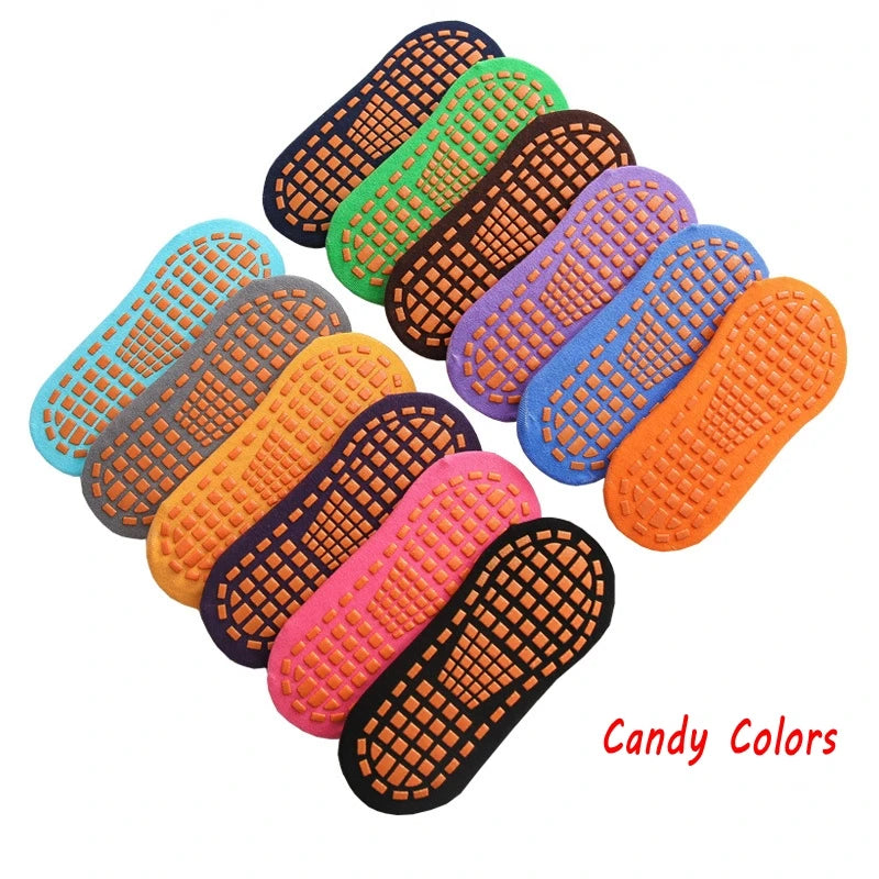 10 Pairs Kids Adults Anti-Slip Socks Parent-Child Trampoline Sock Cotton Children Socks Sports Boys Girls outside Baby Socks