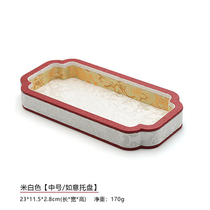 Court-Style Jewelry Storage Tray, Jade and Accessory Display Tray, Bracelet and Necklace Viewing Tray, Jewelry Display Props