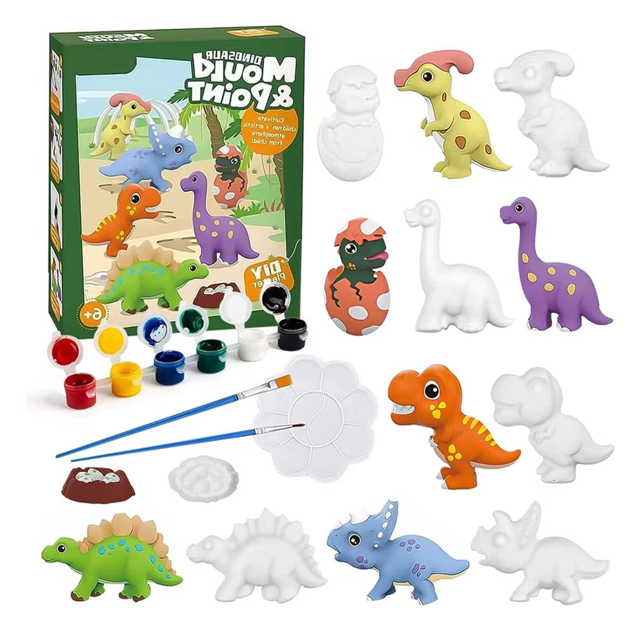 Kids Arts and Crafts Set Painting Kit,Space Projects Creative Activity DIY Toys Gift,Dinosaur Toys Painting Kit F