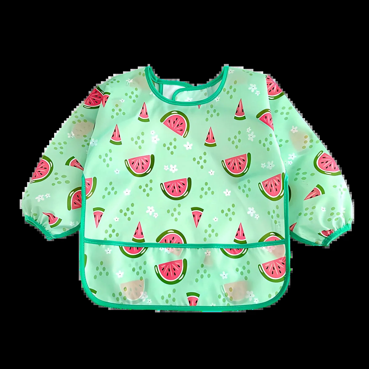1/2PC Cute Waterproof Full Sleeve Baby Bibs Children Apron Long Sleeve Feeding Smock Kids Eating Breastplate Infant Scarf Cloth