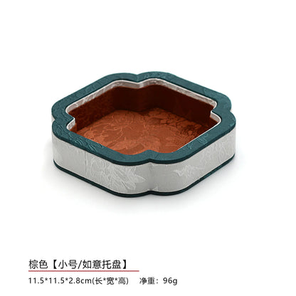 Court-Style Jewelry Storage Tray, Jade and Accessory Display Tray, Bracelet and Necklace Viewing Tray, Jewelry Display Props