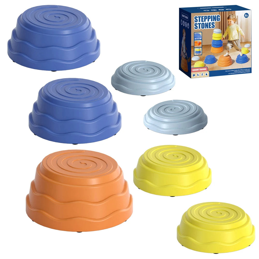 5Pcs/Set Balance Stepping Stones Toys Kids Trampling Stone Montessori Toys Tactile Sensing Sports Toys Kids Indoor Outdoor Play