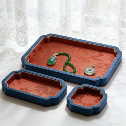 Court-Style Jewelry Storage Tray, Jade and Accessory Display Tray, Bracelet and Necklace Viewing Tray, Jewelry Display Props