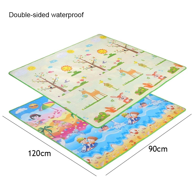 120*90Cm Baby Play Mat EPE Activity Gym Kids Crawling Mats Carpet Baby Game Carpet for Children Rug Floor Newborns Eva Foam Toys