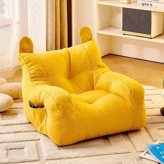 Comfortable Ergonomic Lazy Sofa，Cute Bear Kids Sofa Chair for Living Room & Bedroom