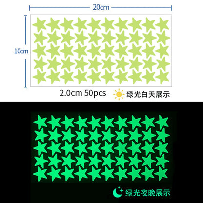 Luminous Wall Stickers for Kids Rooms Dots Stars Ceiling Wall Decals Glowing Stickers Wall Decals Glow in the Dark Home Decor