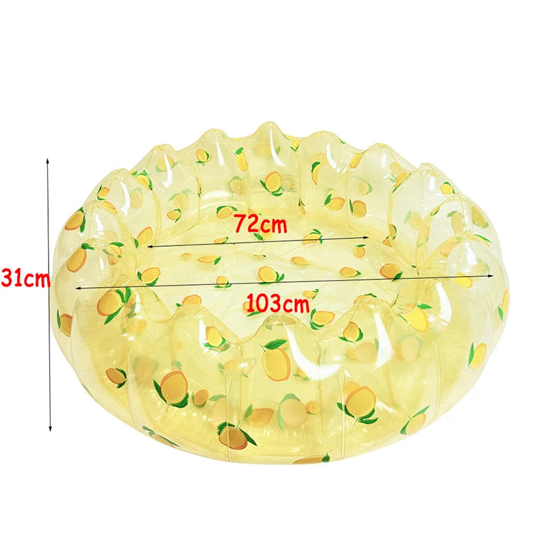 Baby PVC Inflatable Swimming Pool Portable Toy Toddler Blow up round Padding Pool Kid Fun Outdoor Play Sand/Water Fishing Toys