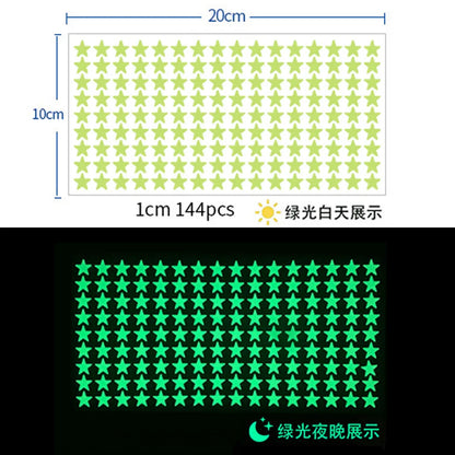 Luminous Wall Stickers for Kids Rooms Dots Stars Ceiling Wall Decals Glowing Stickers Wall Decals Glow in the Dark Home Decor