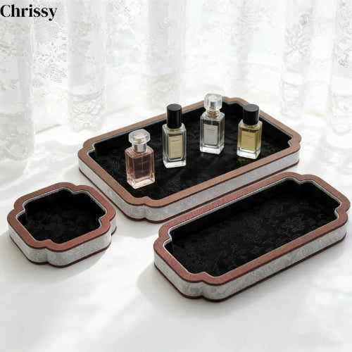 Court-Style Jewelry Storage Tray, Jade and Accessory Display Tray, Bracelet and Necklace Viewing Tray, Jewelry Display Props