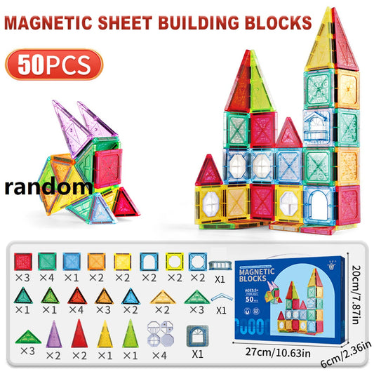 Magnetic Tiles for Kids Ages 3-5 4-8 Magnet Toys for 3 4 5 6 7 8+ Year Old Boys Girls Toddlers Magnetic Building Blocks Preschoo