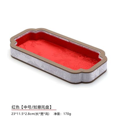 Court-Style Jewelry Storage Tray, Jade and Accessory Display Tray, Bracelet and Necklace Viewing Tray, Jewelry Display Props